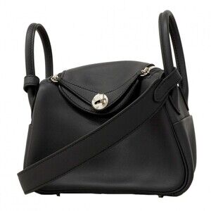 Hermes Lindy Mini Swift Handbag, Blue Minuit, Z Stamp, Women's.